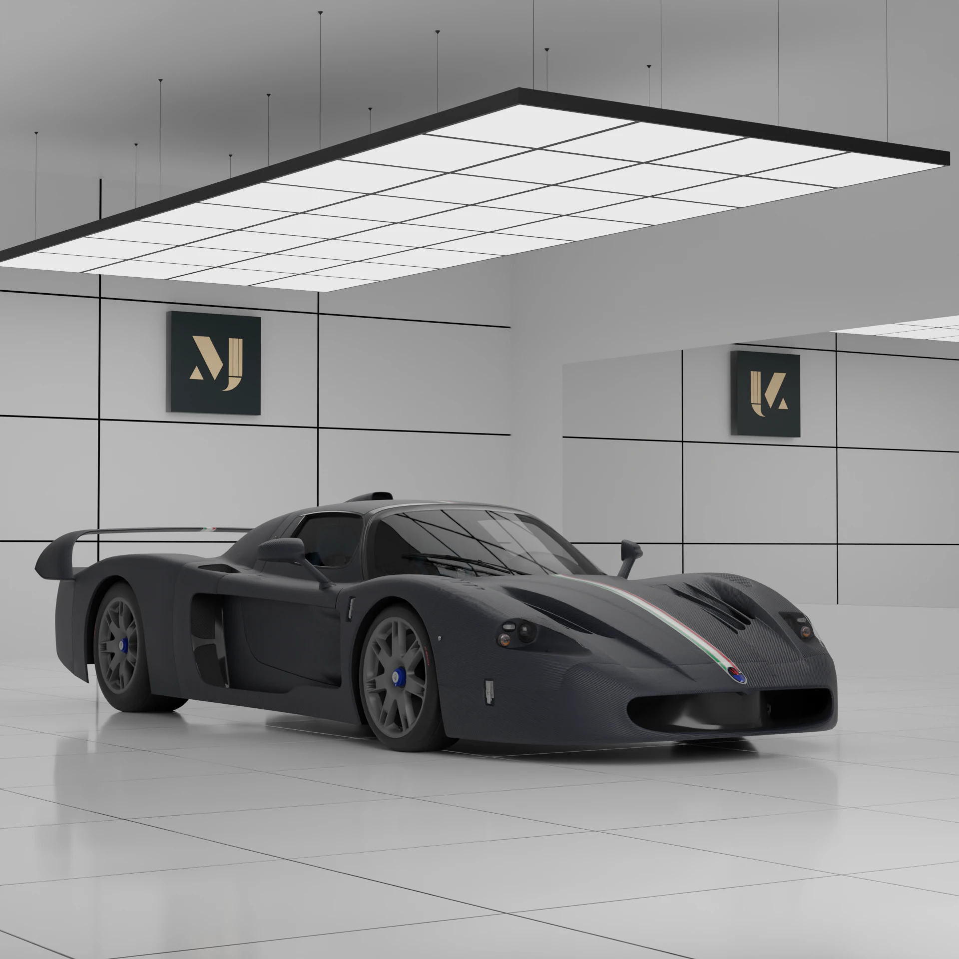 Maserati MC12 3D Model .c4d .max .obj .3ds .fbx .stl .blend 