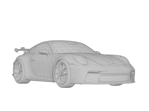Porsche 911 GT3 992 3D Model