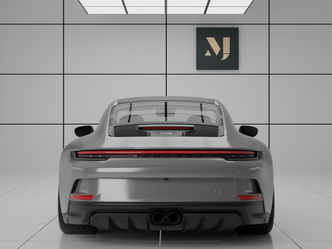 2022 Porsche 911 GT3 Touring 3D Модель