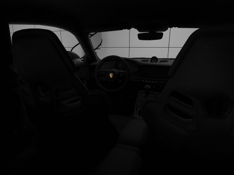 2022 Porsche 911 GT3 Touring 3D Модель