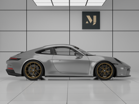 2022 Porsche 911 GT3 Touring 3D Модель