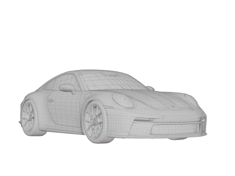 2022 Porsche 911 GT3 Touring 3D Модель