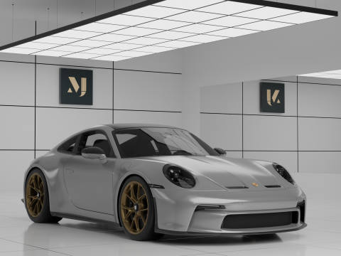 2022 Porsche 911 GT3 Touring 3D Модель