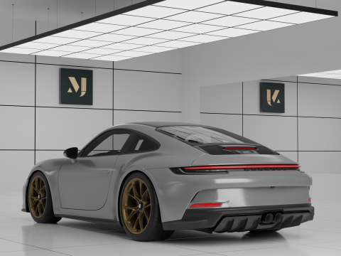 2022 Porsche 911 GT3 Touring 3D Модель