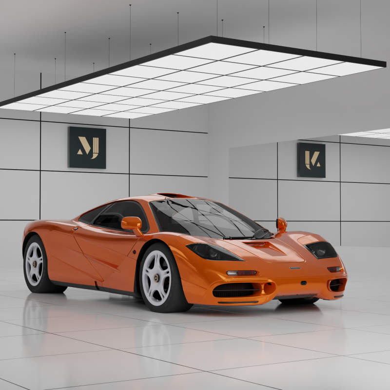 1993 McLaren F1 Model 3D .c4d .max .obj .3ds .fbx .stl .blend 