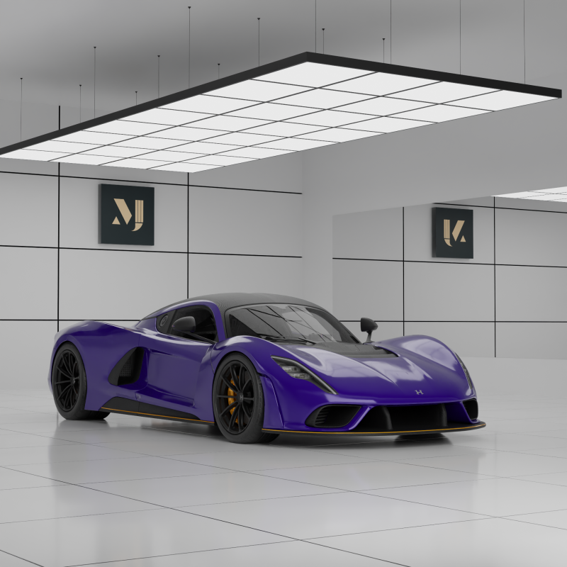 Hennessey Venom F5 3D 模型 .c4d .max .obj .3ds .fbx .stl .blend 