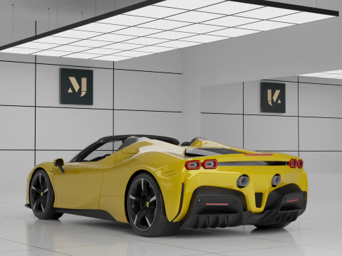 2021 Ferrari SF90 Spider 3D Model