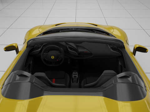 2021 Ferrari SF90 Spider 3Dモデル