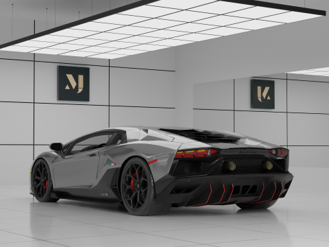 Car Aventador LP 780-4 Ultimae 3D 모델
