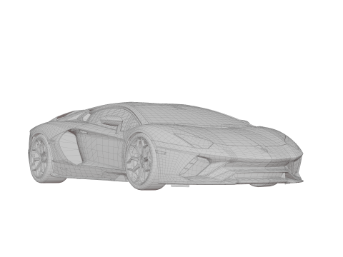 Car Aventador LP 780-4 Ultimae 3D 모델