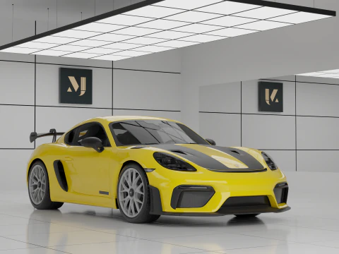 Porsche 718 Cayman GT4 RS 3D Model