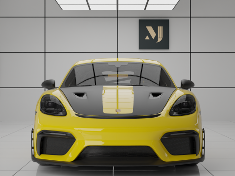 Porsche 718 Cayman GT4 RS 3D-Modell