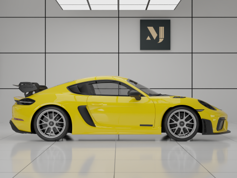 Porsche 718 Cayman GT4 RS 3D-Modell