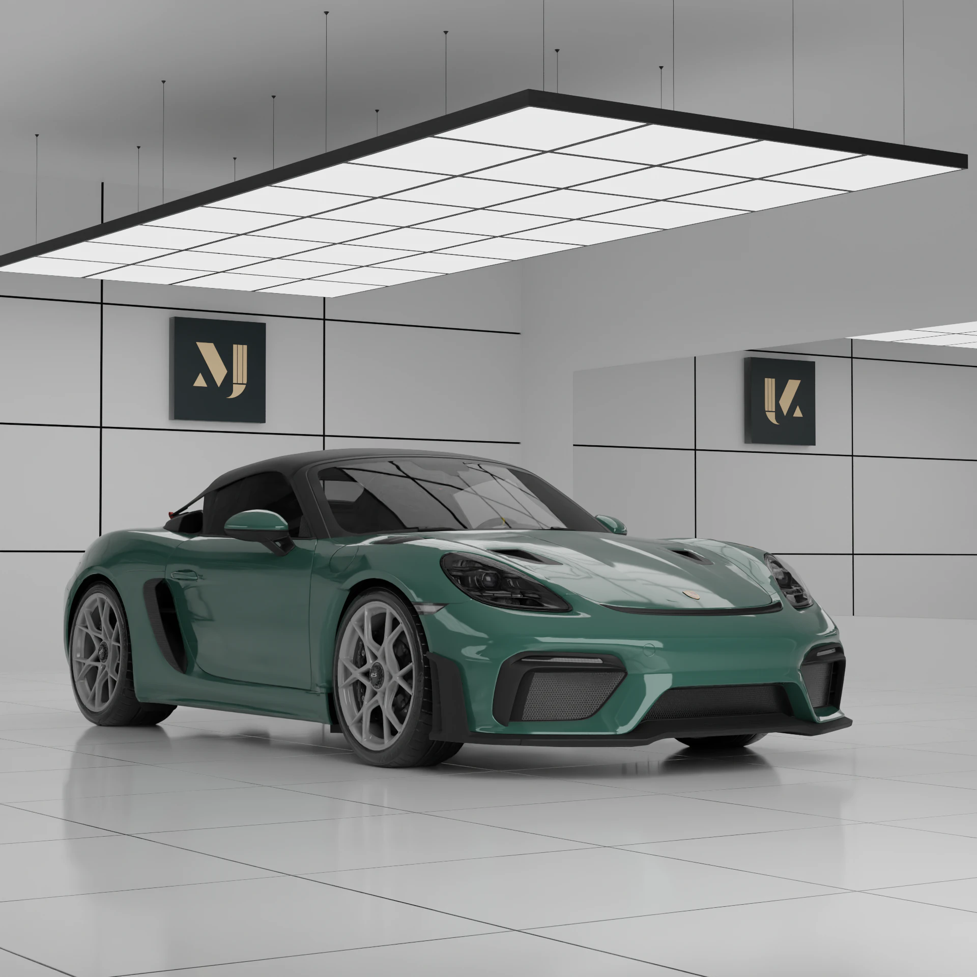 Porsche 718 Spyder RS 3D Model .c4d .max .obj .3ds .fbx .stl .blend