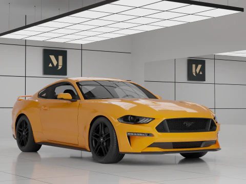 머스탱 GT 3D 모델