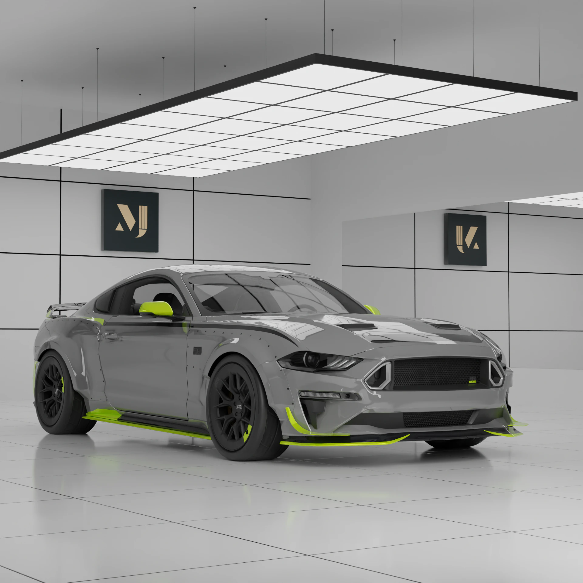 Mustang RTR Spec5 3D Model .c4d .max .obj .3ds .fbx .stl .blend 