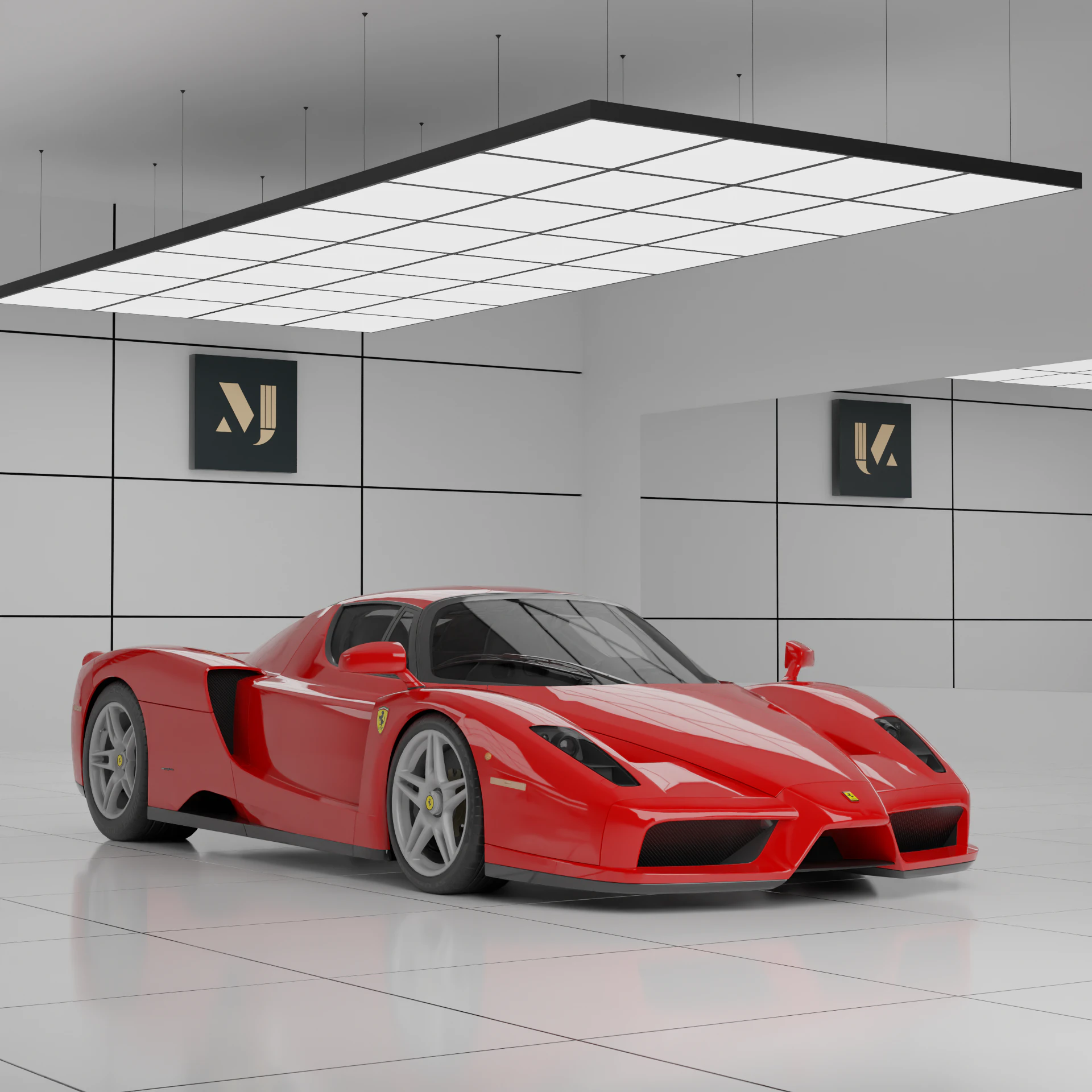 Ferrari Enzo 3D Model .c4d .max .obj .3ds .fbx .stl .blend 