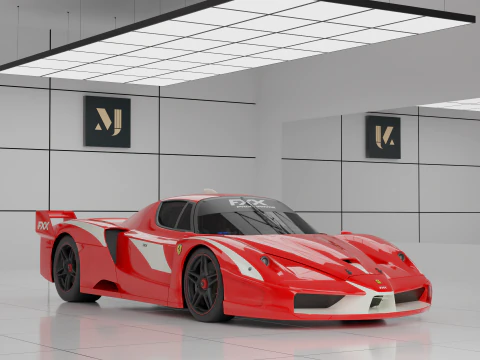 Evolu&ccedil;&atilde;o Ferrari FXX Modelo 3D