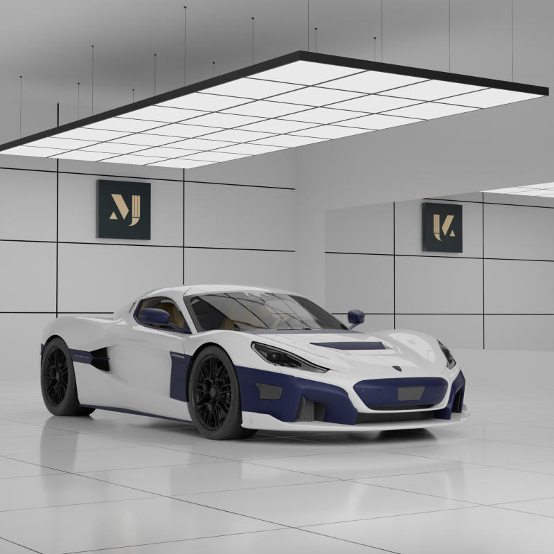 Rimac Nevera 3Dモデル .c4d .max .obj .3ds .fbx .stl .blend 