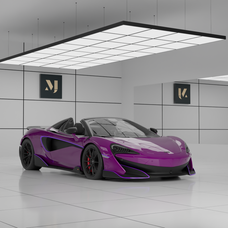 McLaren 600LT Spider by MSO 3D Модель .c4d .max .obj .3ds .fbx .stl .blend 