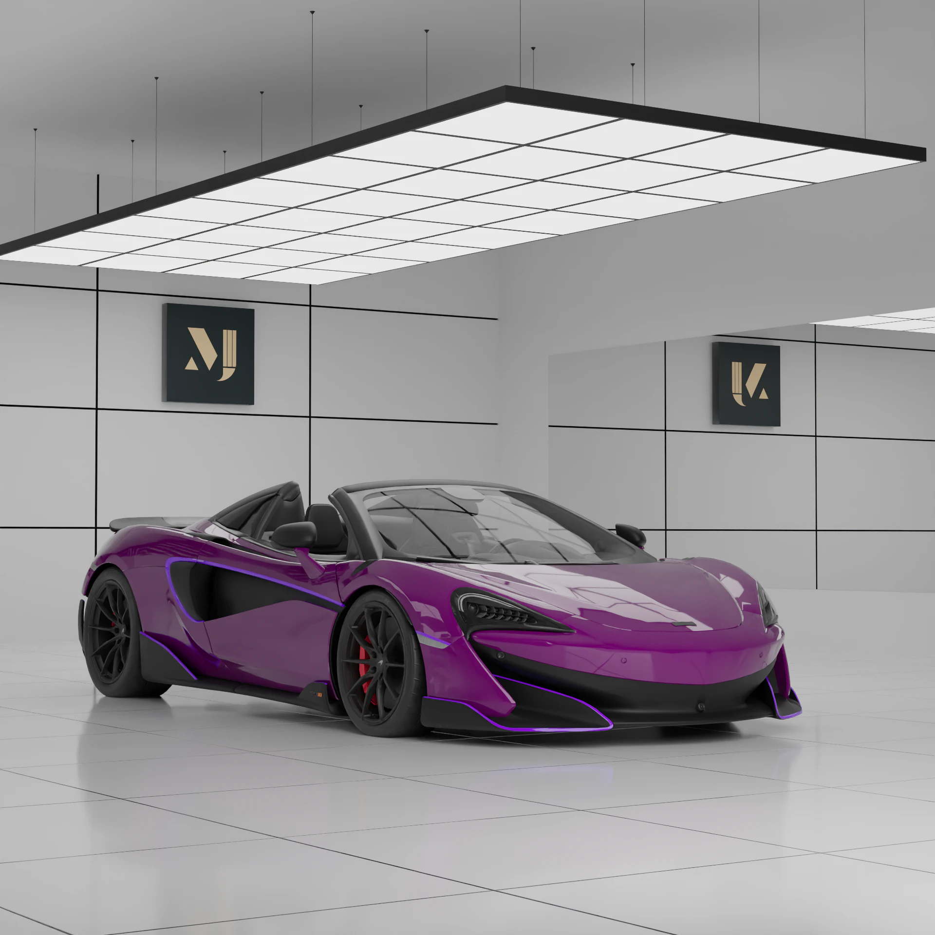 McLaren 600LT Spider by MSO 3D Model .c4d .max .obj .3ds .fbx .stl .blend 