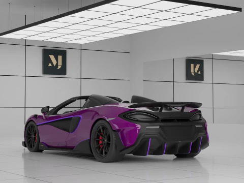 McLaren 600LT Spider by MSO 3D Model