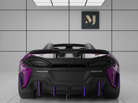 McLaren 600LT Spider by MSO 3D Модель