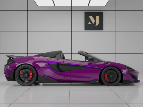 McLaren 600LT Spider by MSO 3D Model