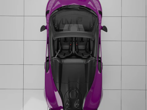 McLaren 600LT Spider by MSO 3D Model
