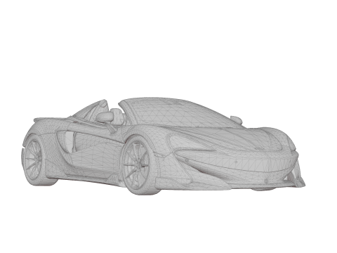 McLaren 600LT Spider by MSO 3D Модель