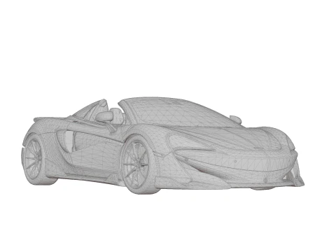 McLaren 600LT Spider by MSO 3D Model