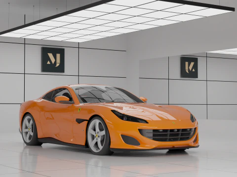 페라리 포르토피노 3D 모델