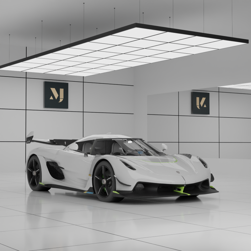Koenigsegg Jesko 3D Модель .c4d .max .obj .3ds .fbx .stl .blend 
