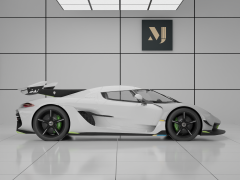 Koenigsegg Jesko 3D Модель