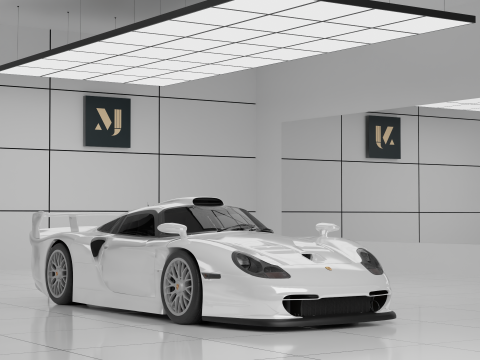 Porsche 911 GT1 3Dモデル