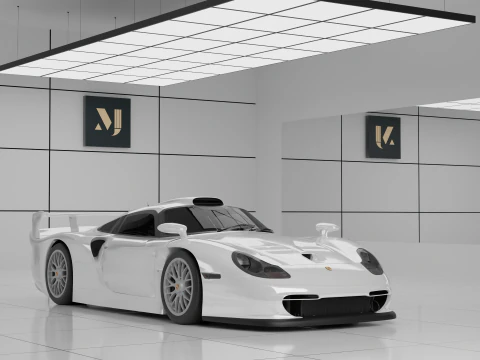 Porsche 911 GT1 3D Model