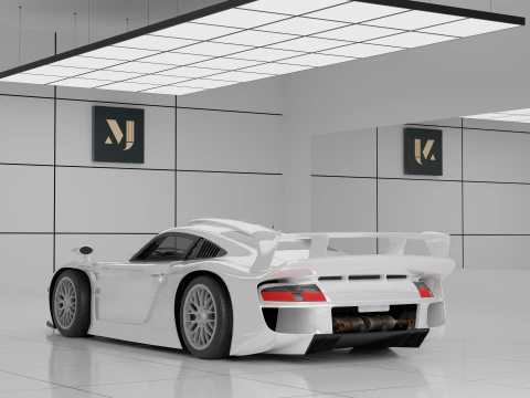 Porsche 911 GT1 3D Model