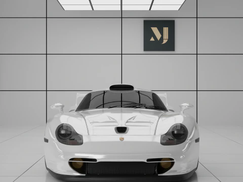 Porsche 911 GT1 3D Model