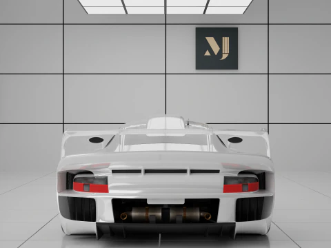 Porsche 911 GT1 3D Model