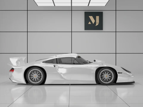 Porsche 911 GT1 3D Model