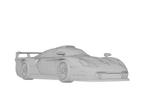 Porsche 911 GT1 3D-Modell