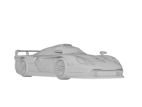 Porsche 911 GT1 3D Model