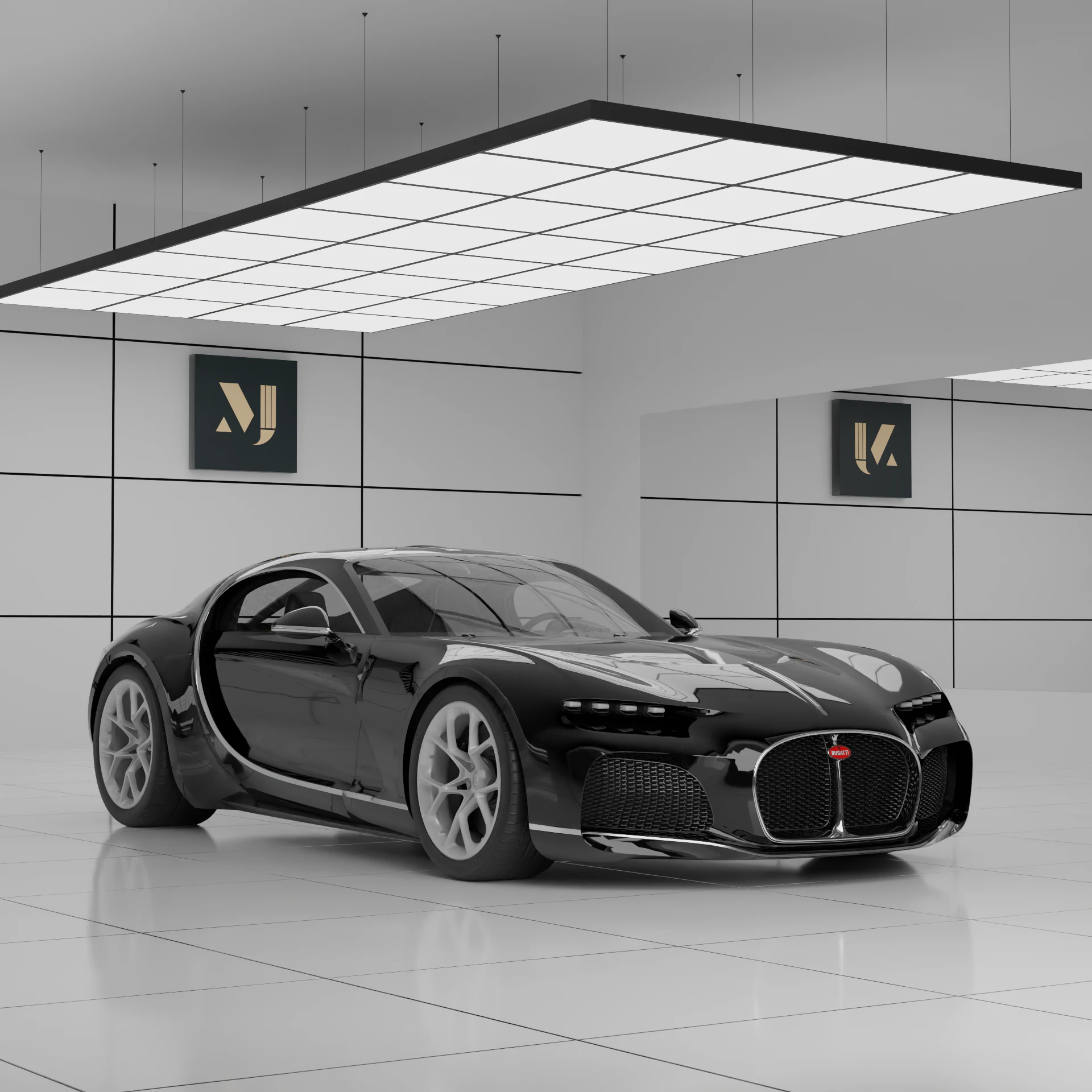 Bugatti Atlantyk Model 3D .c4d .max .obj .3ds .fbx .stl .blend 