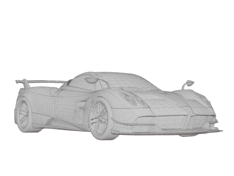 Pagani Huayra Roadster BC 3D Model