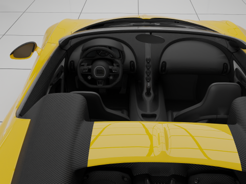 Bugatti W16 Mistral 3D Model