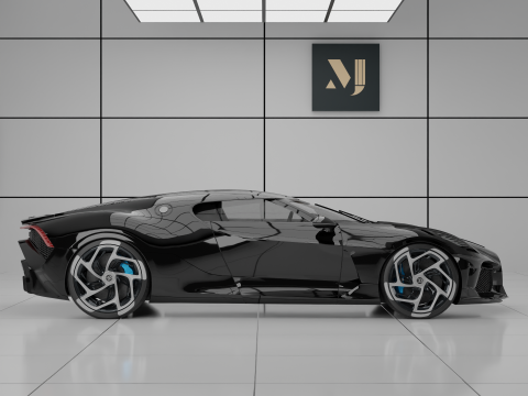 Bugatti La Voiture Noire Modelo 3D