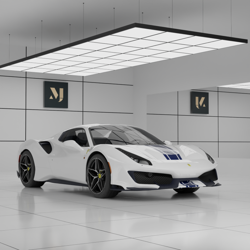Ferrari 488 Pista Spider 3D Модель .c4d .max .obj .3ds .fbx .stl .blend 