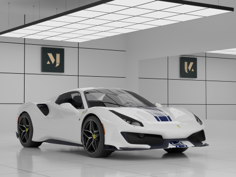 Ferrari 488 Pista Spider Modelo 3D