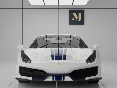 Ferrari 488 Pista Spider 3D Модель