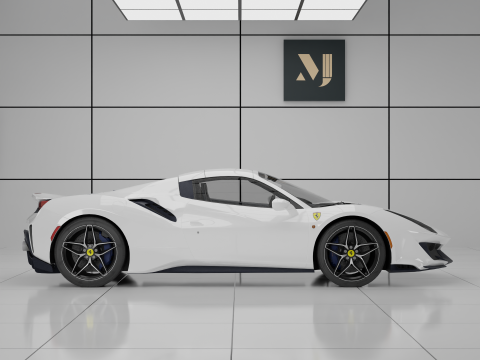 Ferrari 488 Pista Spider 3D Модель